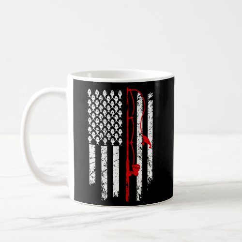 Fishing American Flag Bass Fishing Coffee Mug