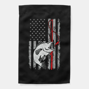 Fishing American Flag Usa Bass Fisherman