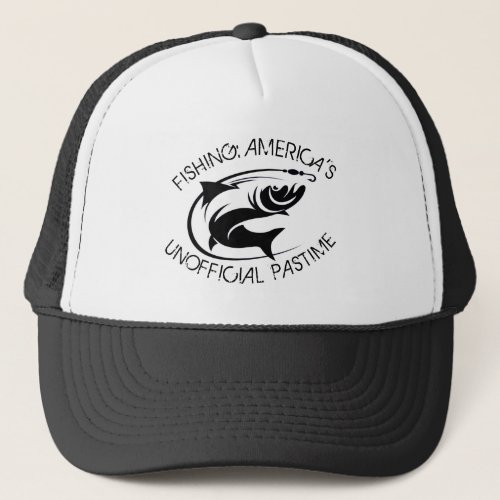 Fishing Americas Unofficial Pastime Trucker Hat