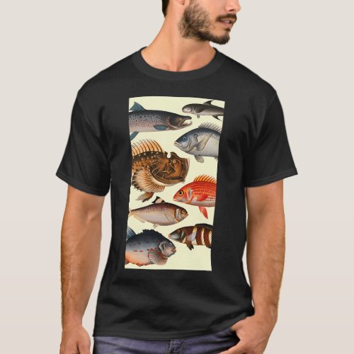 Fishing and Beer Are My Best Therapy Design T-Shirt