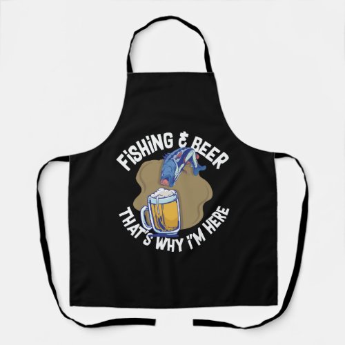 Fishing And Beer _ Fishing Apron