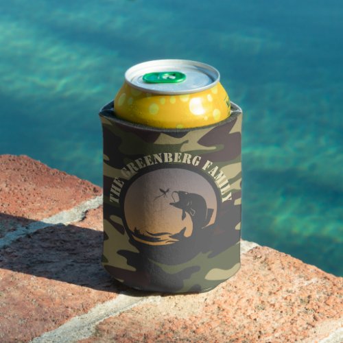Fishing and Camo Can Cooler