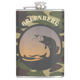Fishing and Camo Flask