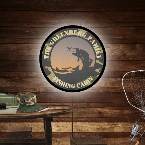 Fishing and Camo LED Sign