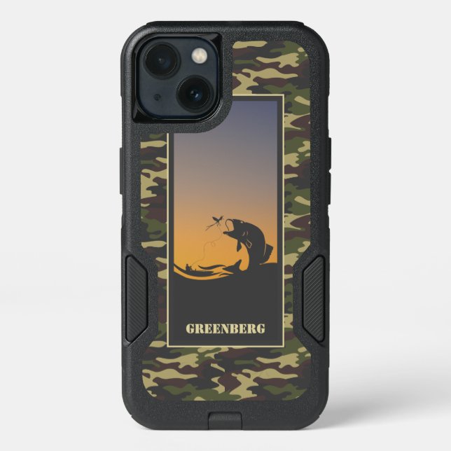 Fishing and Camo Otterbox iPhone Case (Back)