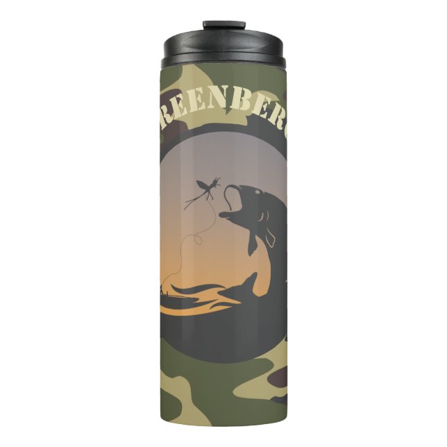Fishing and Camo Thermal Tumbler (Front)