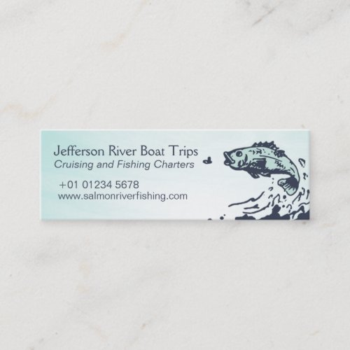 Fishing and crusing admit one skinny business card