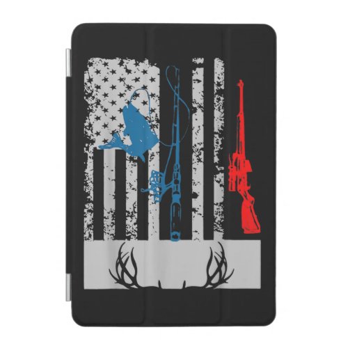 Fishing And Deer Hunting American Flag iPad Mini Cover