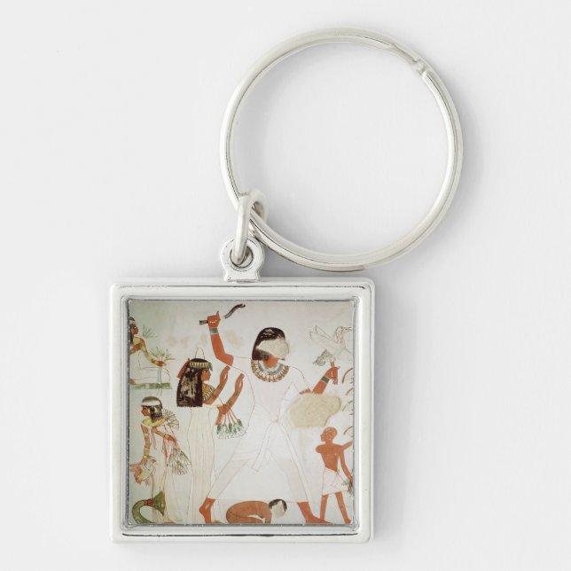 Fishing and fowling in the marshes keychain (Front)