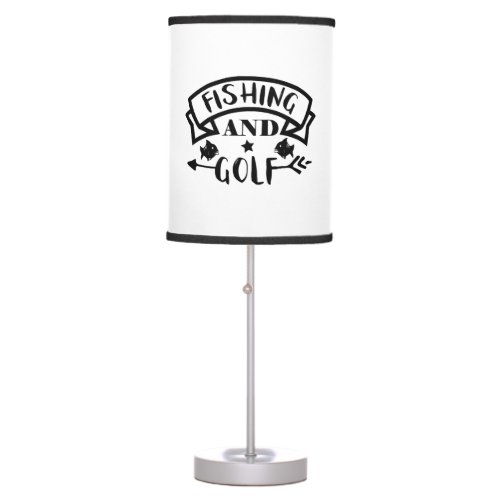 Fishing And Golf Fishing Table Lamp