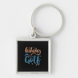 Fishing And Golf Keychain