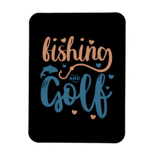 Fishing And Golf Magnet
