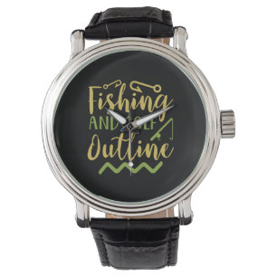 Fishing And Golf Outline Watch