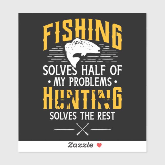 FISHING AND HUNTING STICKER (Sheet)
