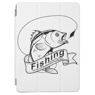fishing and into the river i go to lose my mind    iPad air cover