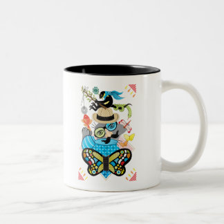 Fishing and Nose Glasses (Remake) Two-Tone Coffee Mug