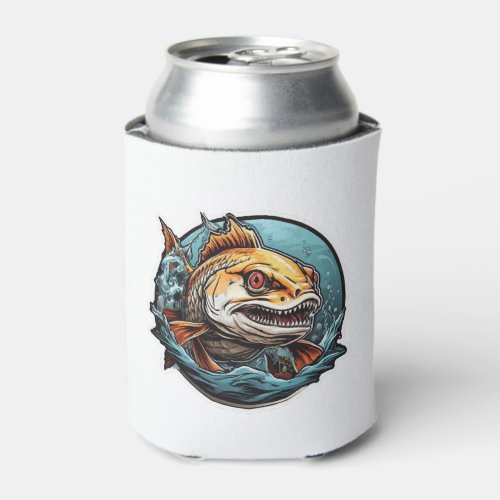 fishing and strike a fish can cooler