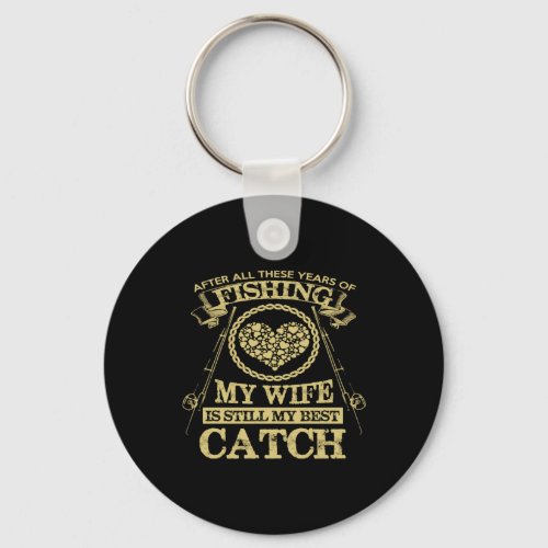 FISHING AND WIFE KEYCHAIN