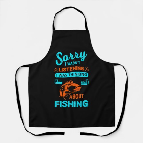 fishing angler fishing fishing rod fishing aphoris apron