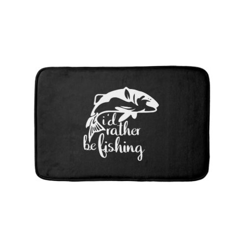 Fishing anglers angling fish    bath mat