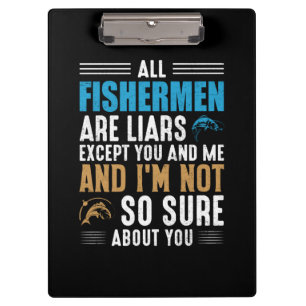 Fishing Art All Fisherman Clipboard