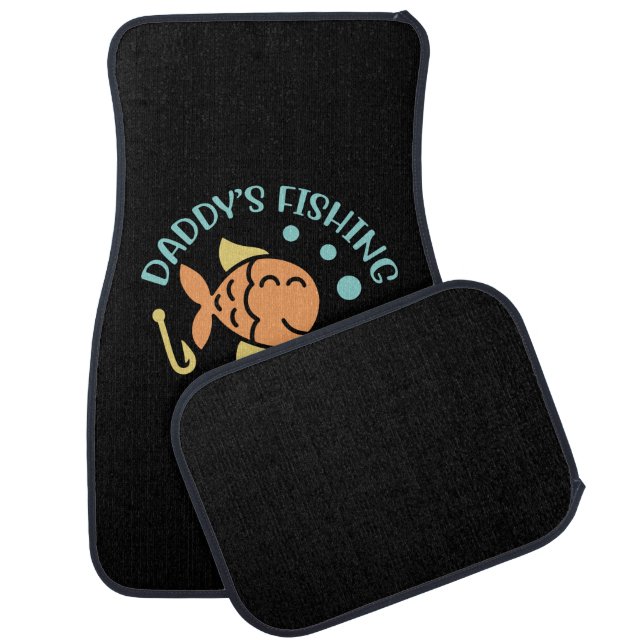 Fishing Art Daddy Fishing Friends Car Floor Mat (Set)