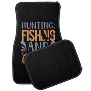 Fishing Art Hunting Fishing And Country Music Car Floor Mat