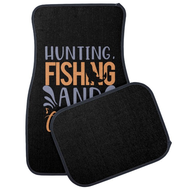 Fishing Art Hunting Fishing And Country Music Car Floor Mat (Set)
