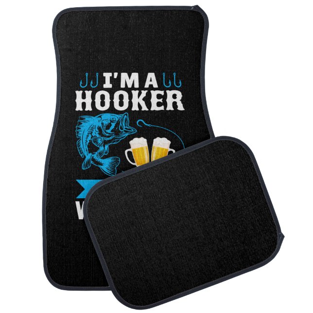 Fishing Art I Am A Fisher On The Weekend Car Floor Mat (Set)