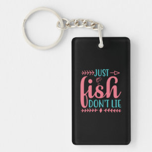 Fishing Art Just Fish Keychain