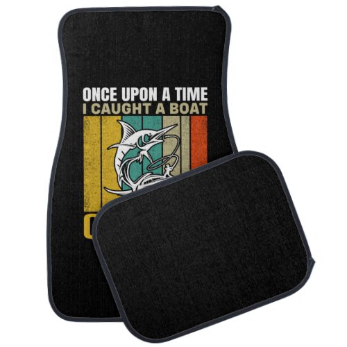 Fishing Art Once Upon A Time Of Fish Car Floor Mat