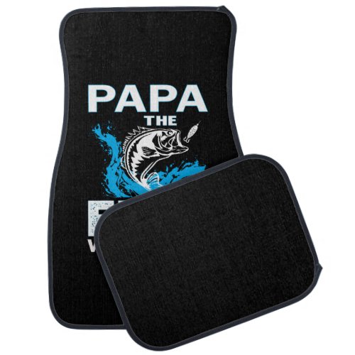 Fishing Art Papa The Fish Whisperer Car Floor Mat