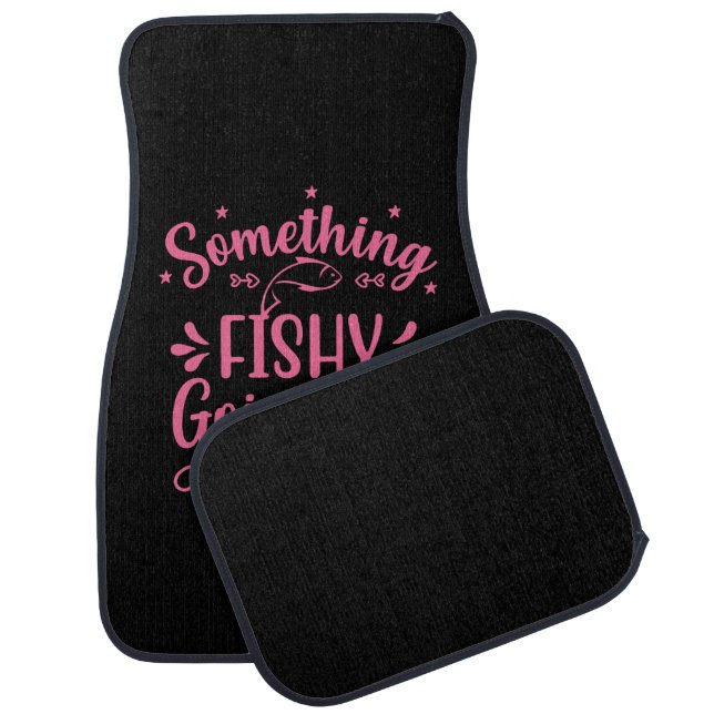 Fishing Art Something Fish Going On Car Floor Mat (Set)
