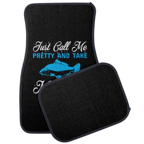 Fishing Art Take Me Fishing Car Floor Mat