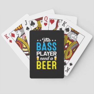Fishing Art This Fisher Need A Beer Poker Cards