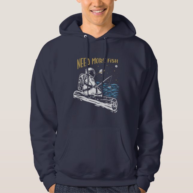 Fishing Astronaut Hoodie (Front)