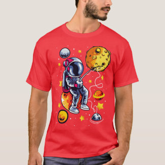 Fishing Astronaut Space T-Shirt