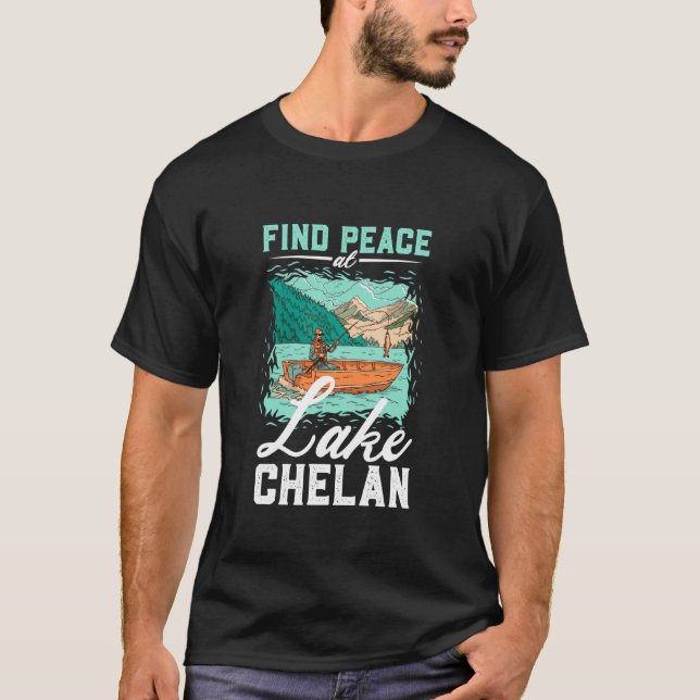 Fishing at Lake Chelan T-Shirt (Front)