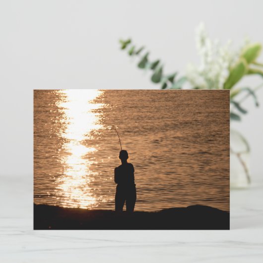 Fishing at sunset (Standing Front)