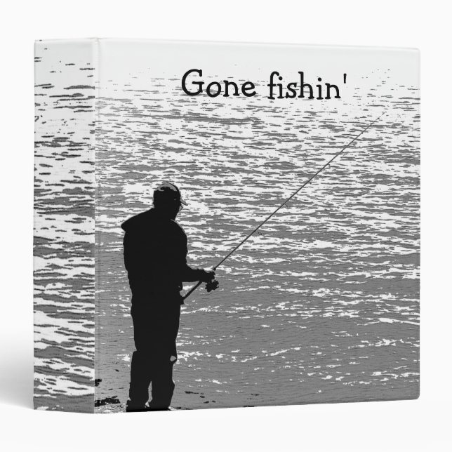 Fishing at the Lake 3 Ring Binder (Front/Spine)
