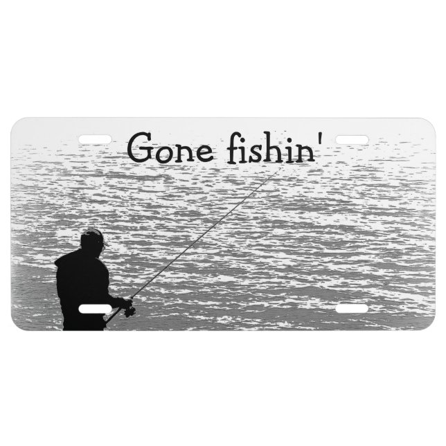Fishing at the Lake License Plate (Front)