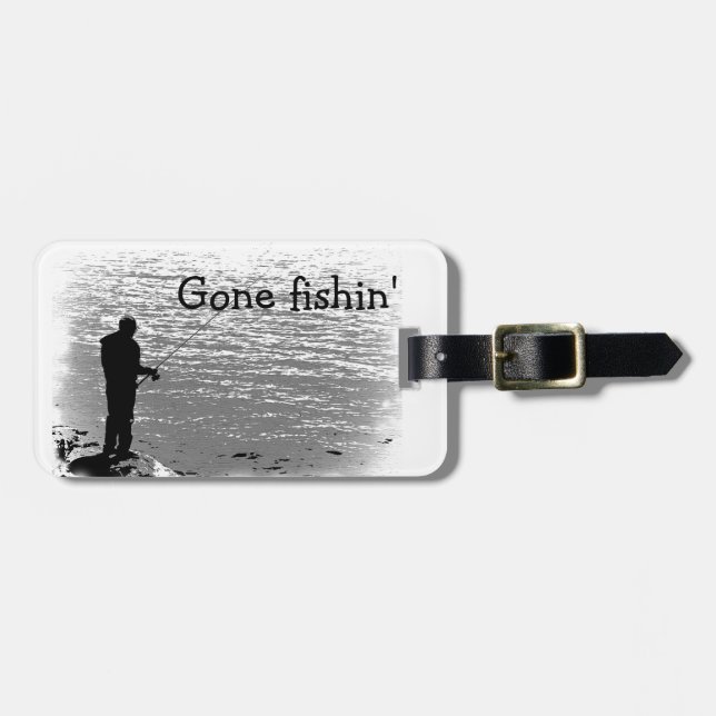 Fishing at the Lake Luggage Tag (Front Horizontal)