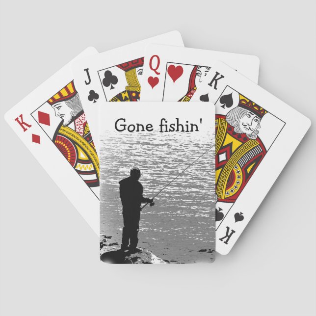Fishing at the Lake Poker Cards (Back)