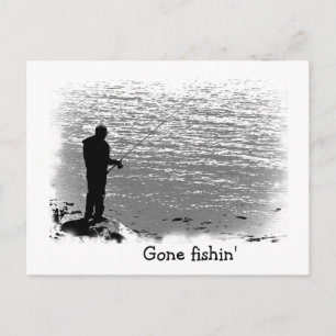 Fishing at the Lake Postcard