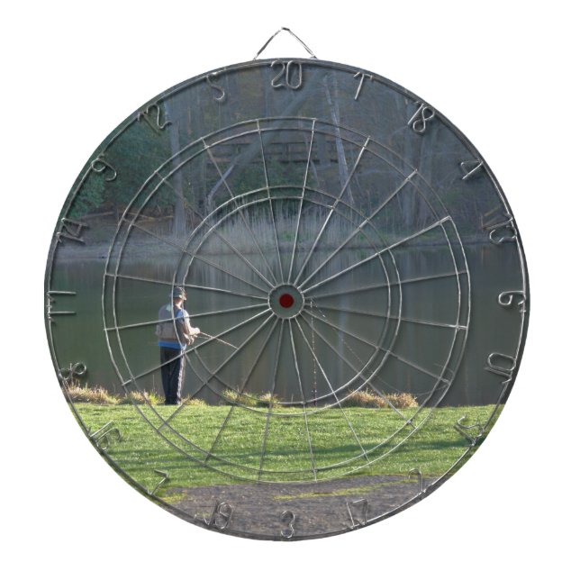Fishing at the Pond  Dartboard With Darts (Front)