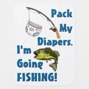 Fishing Baby Baby Blanket