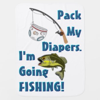Fishing Baby Baby Blanket by TheRichieMart at Zazzle