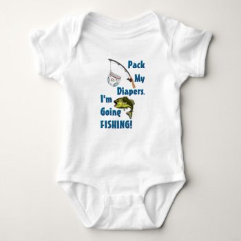 Fishing! Baby Baby Bodysuit by TheRichieMart at Zazzle