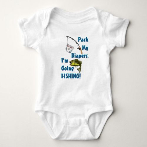 FISHING baby Baby Bodysuit