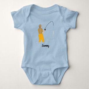 Fishing Baby Bodysuit